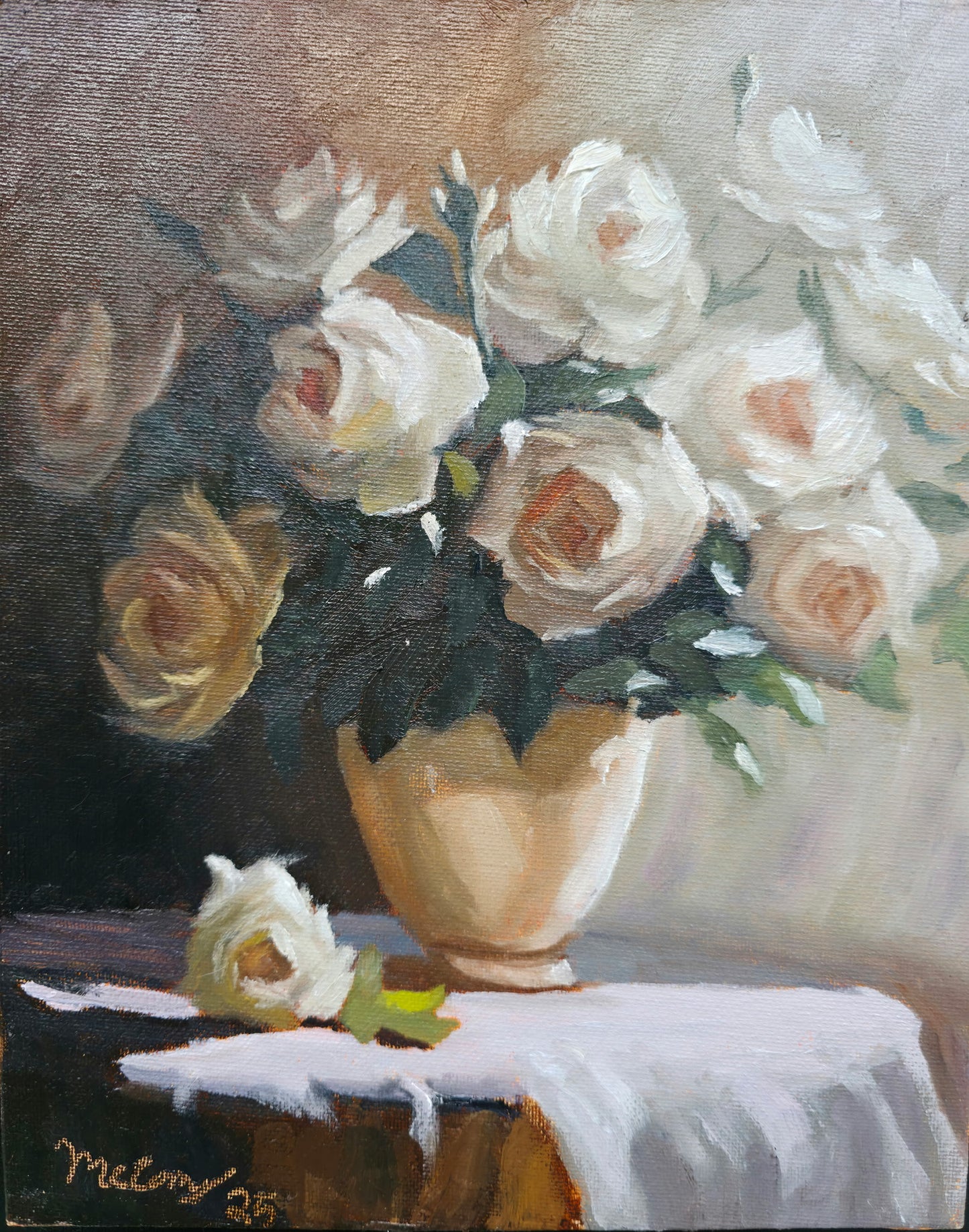7. White Roses